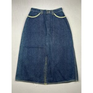 John‎ Sullivan Women's 24 Waist Pioneer Wear Denim Vintage Skirt Cute Pockets